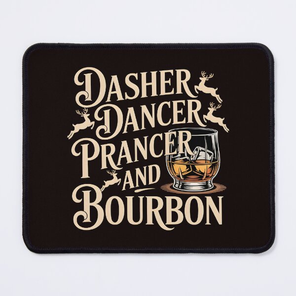 Item preview, Dasher Dancer Prancer and Bourbon – Reindeer Roll Call Gone Boozy designed and sold by Redgiant87x.