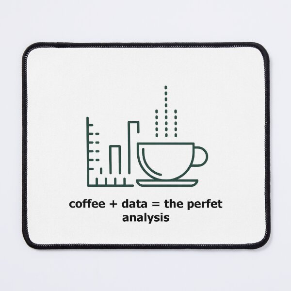Item preview, Coffee + Data = The Perfect Analysis – Terminal Green Code ASCII Design designed and sold by WikaKowalczyk.