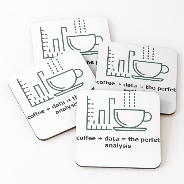 Item preview, Coffee + Data = The Perfect Analysis – Terminal Green Code ASCII Design designed and sold by WikaKowalczyk.