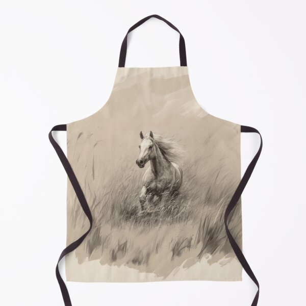 Item preview, A spirited Palomino horse galloping through a field of tall grass Horses in Motion designed and sold by CDC40.