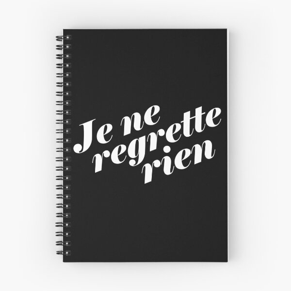 Item preview, No regrets. In french designed and sold by 7115.