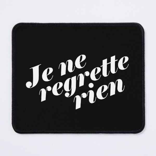 Item preview, No regrets. In french designed and sold by 7115.