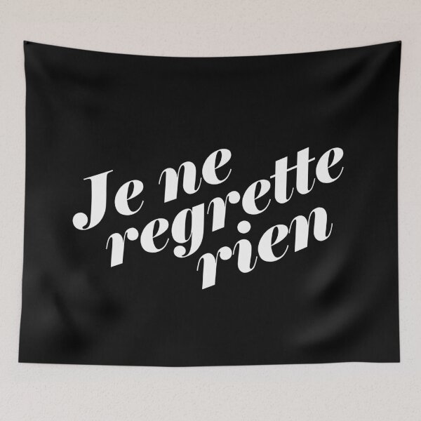 Item preview, No regrets. In french designed and sold by 7115.