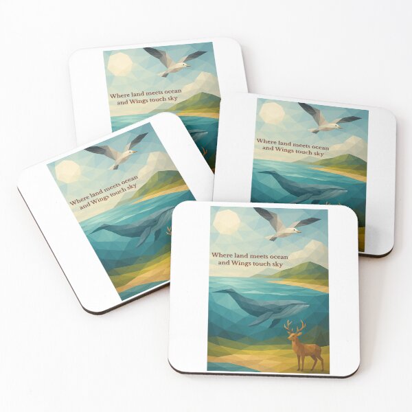 Item preview, Where Land Meets Ocean and Wings Touch Sky designed and sold by GeoWild Designs.