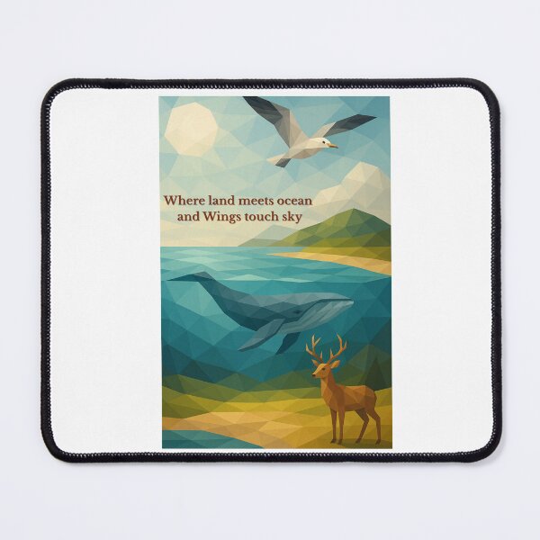 Item preview, Where Land Meets Ocean and Wings Touch Sky designed and sold by GeoWild Designs.