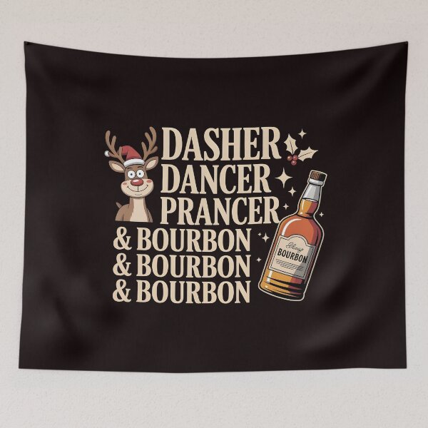 Item preview, Dasher Dancer Prancer and Bourbon – Whiskey Powered Christmas designed and sold by Redgiant87x.