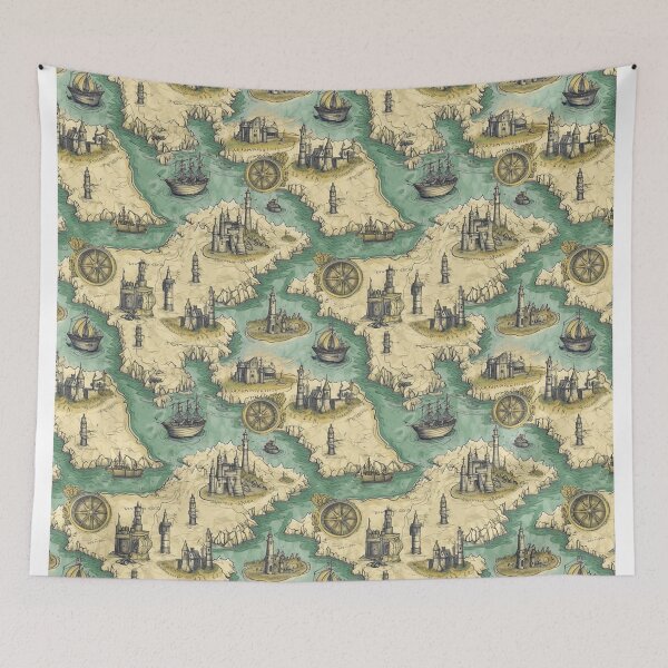 Item preview, GDR world map designed and sold by Alessandro Remo Mazzoni Remotextiles.