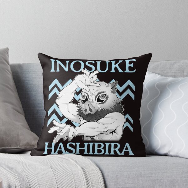 Item preview, Anime Boar Warrior Blue Zigzag Bold Illustration designed and sold by ImeldaSparks.