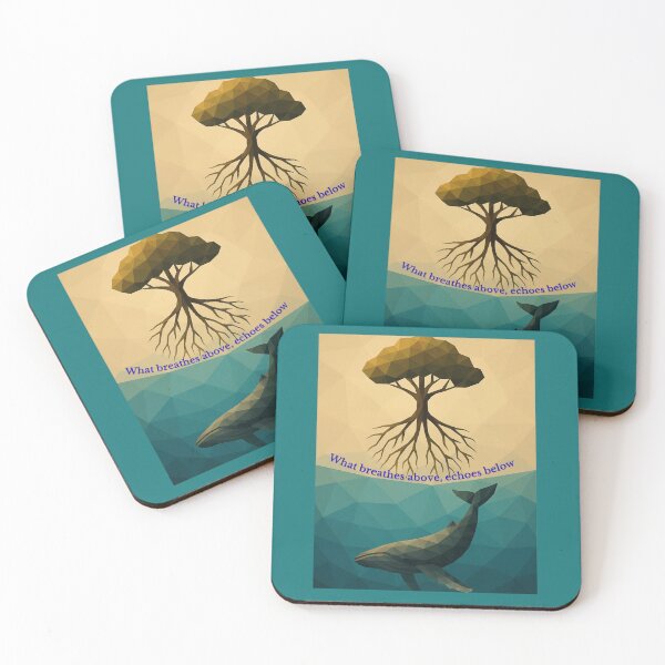 Item preview, Echoes Below – Whale and Tree of Life designed and sold by GeoWild Designs.