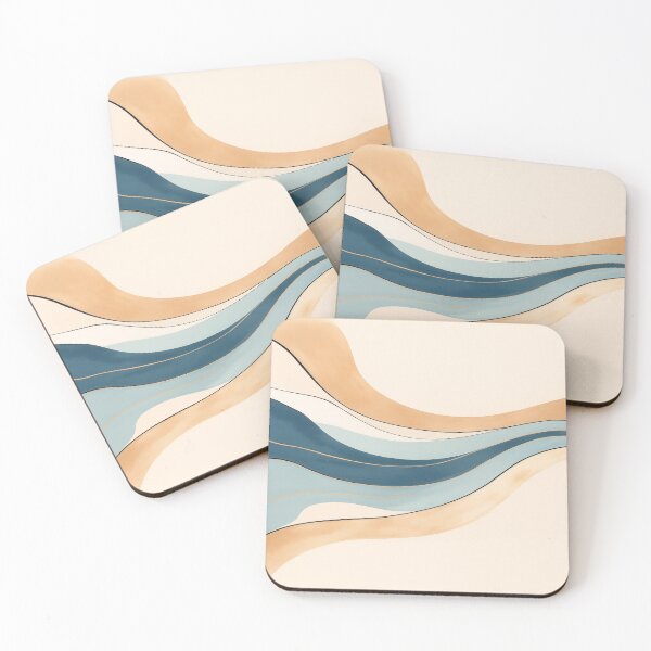 Item preview, Flow of Energy III – Ocean Serenity (Minimalist Abstract Wall Art) designed and sold by InspireVibeArt.