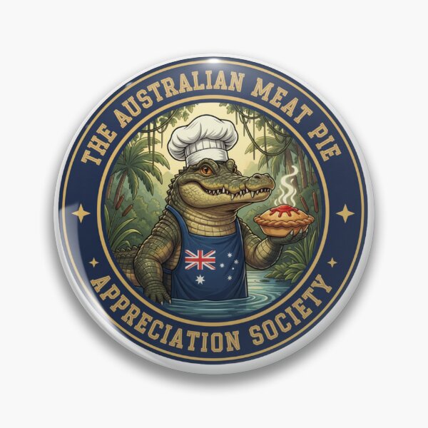 Item preview, The Meat Pie Crocodile designed and sold by The Australian Meat Pie Appreciation Society.