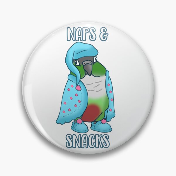 Item preview, Naps & Snacks - Green Cheeked Conure designed and sold by FandomizedRose.