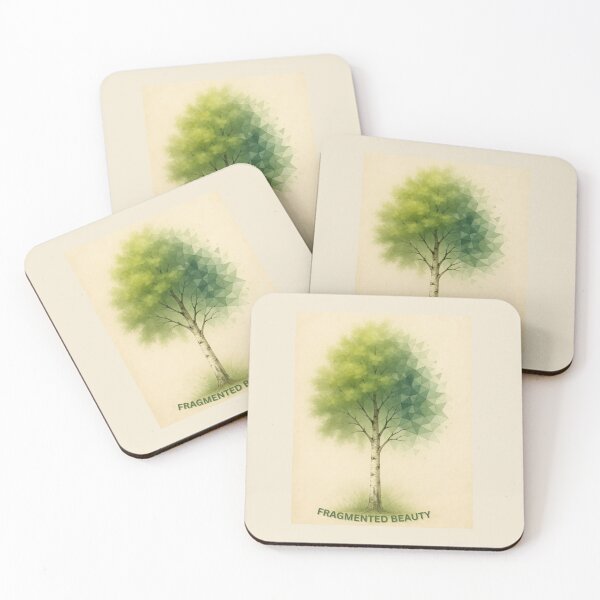 Item preview, Fragmented Beauty – Birch Tree in Transition designed and sold by GeoWild Designs.