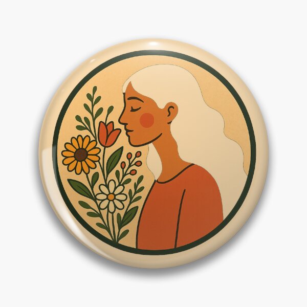 Item preview, Minimalist Floral Woman Illustration – Modern Boho Aesthetic Line Art Portrait designed and sold by johndesignwaves.