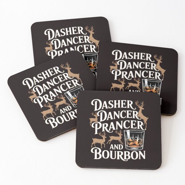 Item preview, Dasher Dancer Prancer and Bourbon – Bourbon Lovers Christmas designed and sold by Redgiant87x.