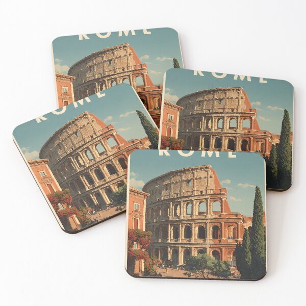 Item preview, Rome Colosseum Retro Travel Art Illustration designed and sold by daila70.