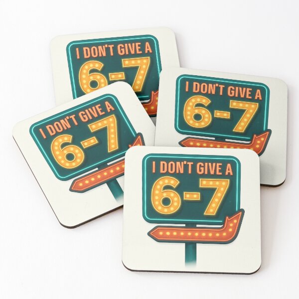 Item preview, 67 Funny Sarcastic I Don't Give A Six Seven 6 7 Meme Motel Sign  designed and sold by SunfullyYours.