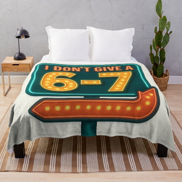 Item preview, 67 Funny Sarcastic I Don't Give A Six Seven 6 7 Meme Motel Sign designed and sold by SunfullyYours.