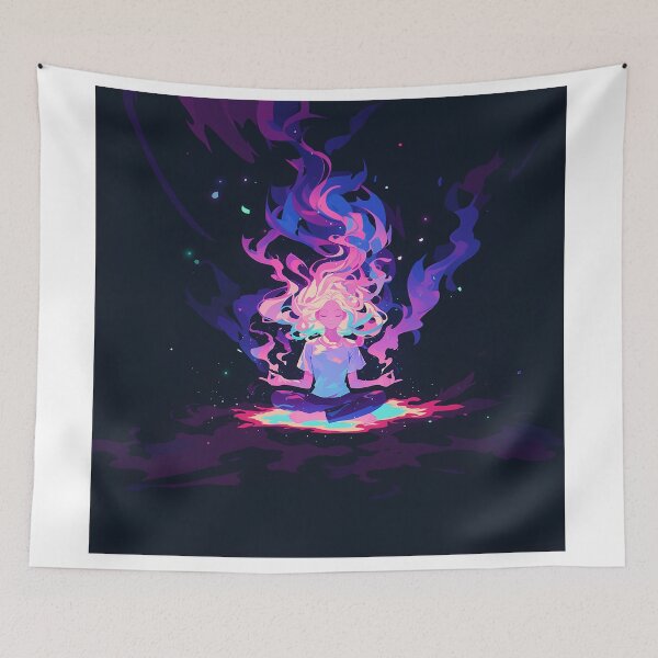 Item preview, Neon Spirit Rising In Meditation designed and sold by Christian Weiss.