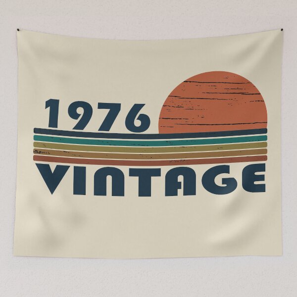 Item preview, Born in 1976 vintage funny 50th birthday gift designed and sold by Alexaltay.