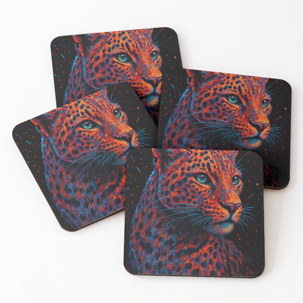 Item preview, Neon Tiger – Glowing Street Art Animal Portrait designed and sold by kastabembe.