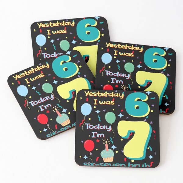 Item preview, six seven meme birthday designed and sold by EwaVerse.