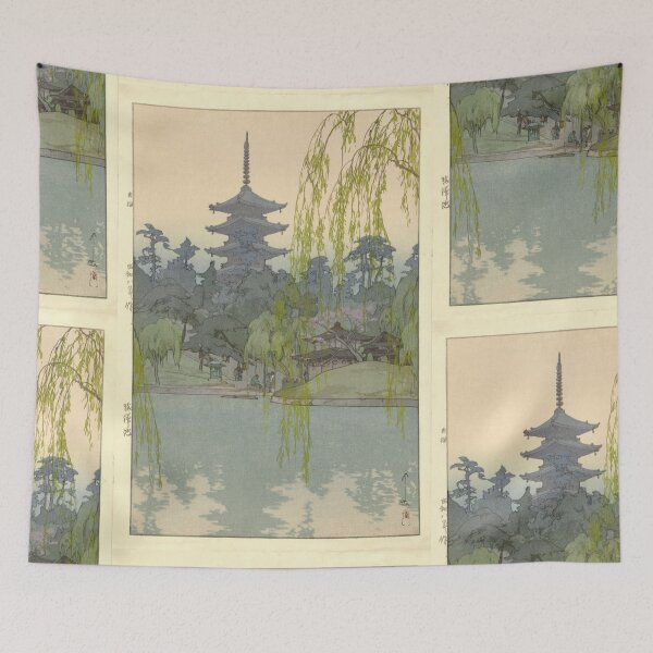 Item preview, Sarusawa Ike by Yoshida Hiroshi : Serene Shin Hanga Japanese Poster designed and sold by artofuniverse.