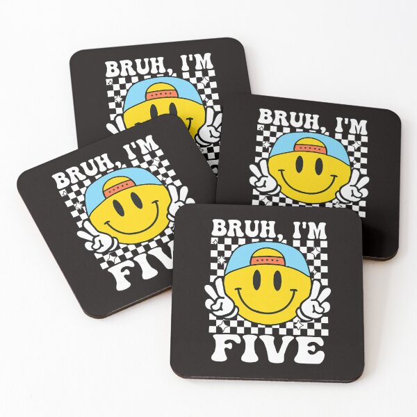 Item preview, Bruh I’m Five Smiley Face Fun Birthday  designed and sold by torildorxop.