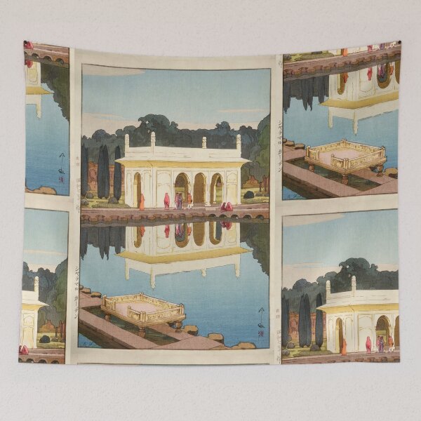 Item preview, Shalimar Garden Lahore by Yoshida Hiroshi : Serene Architectural Japanese Poster designed and sold by artofuniverse.
