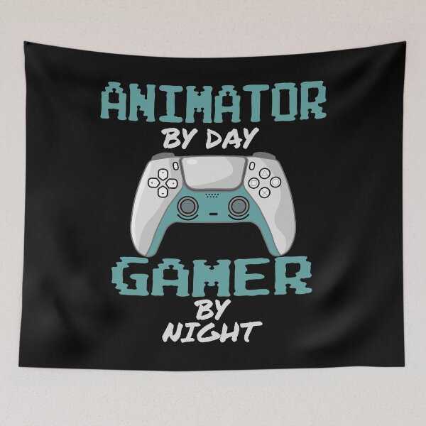 Item preview, Funny Animator By Day Gamer By Night designed and sold by LifeGoods103.