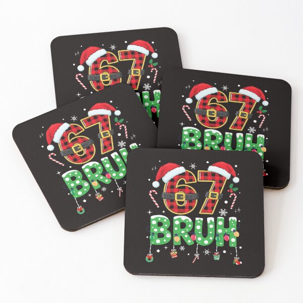 Item preview, Funny 67 Bruh Christmas Checked Santa Pattern designed and sold by torildorxop.