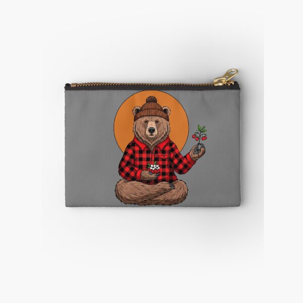 Item preview, Meditating Lumberjack Bear Flannel designed and sold by SholoStudio.
