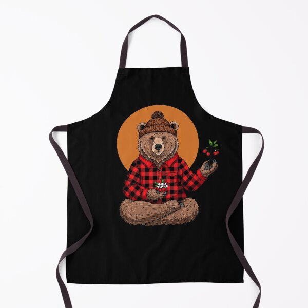 Item preview, Meditating Lumberjack Bear Flannel designed and sold by SholoStudio.