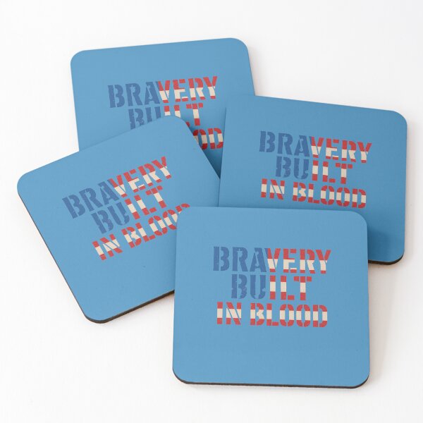 Item preview, Bravery Built In Blood Patriotic Grit Art designed and sold by ArtComixHaven.