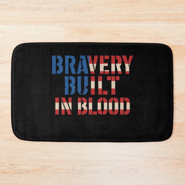 Item preview, Bravery Built In Blood Patriotic Grit Art designed and sold by ArtComixHaven.