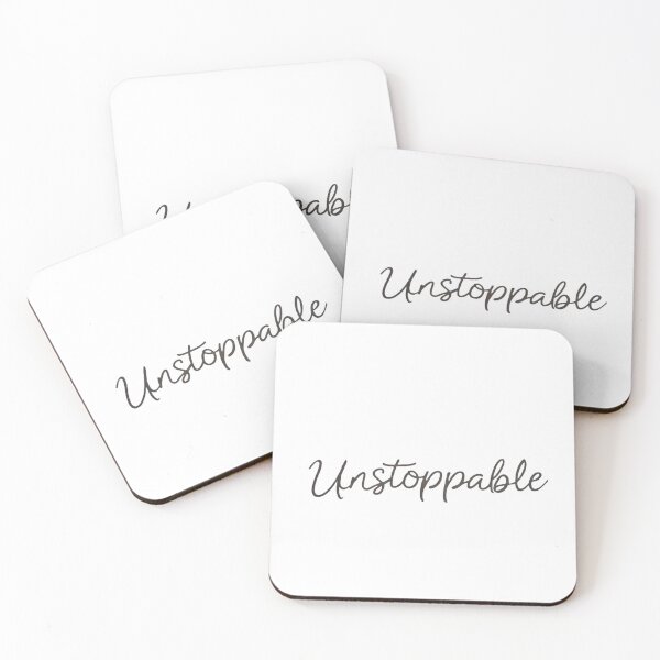 Item preview, ​Unstoppable Script Word | Motivational Cursive Typography Design.  designed and sold by ZyVoAli.