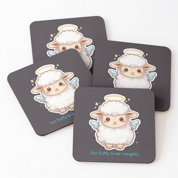 Item preview, Too Fluffy to Be Naughty – Cute Christmas Sheep designed and sold by zoocore.