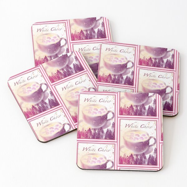 Item preview, Pastel White Chocolate Drink Art - Pink Neon Winter Aesthethic designed and sold by CorniDesign.