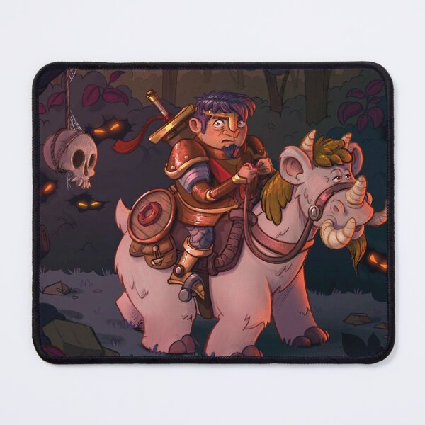 Item preview, Knight and Fantastic Creature | Colorful Cartoon Adventure Illustration designed and sold by Raulgonzalez2d.