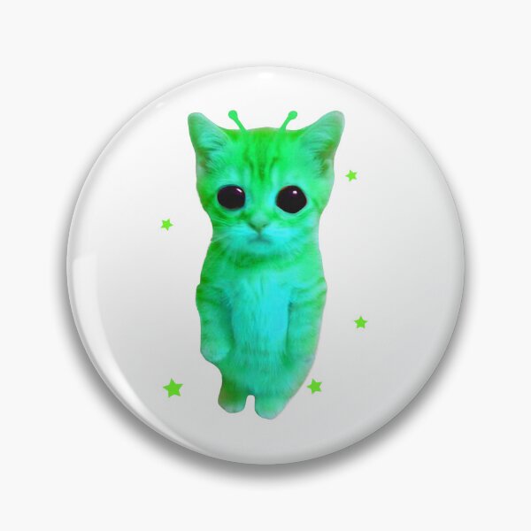 Item preview, Bright Alien Cat Glowing Funny Retro  designed and sold by cosettacir6382.