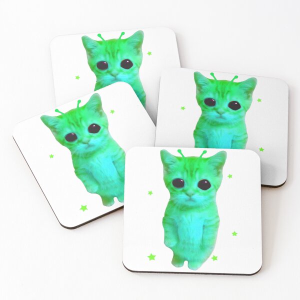 Item preview, Bright Alien Cat Glowing Funny Retro  designed and sold by cosettacir6382.