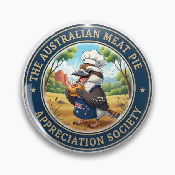 Item preview, The Meat Pie Kookaburra designed and sold by The Australian Meat Pie Appreciation Society.