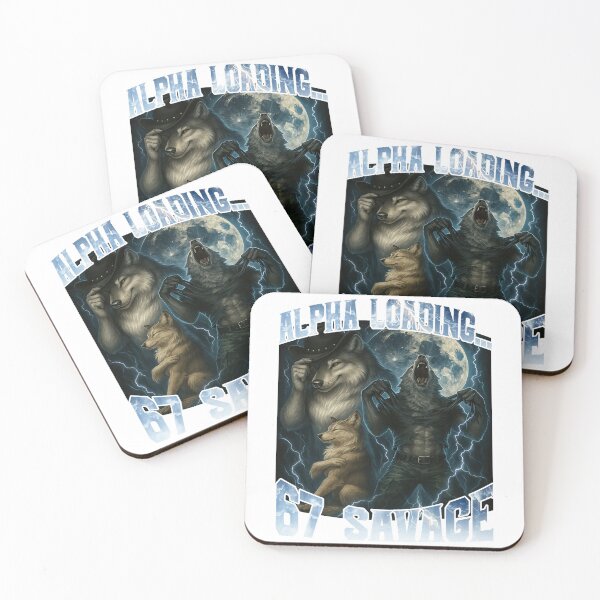 Item preview, Alpha Wolf Loading Savage Storm Electric Moon Scene designed and sold by cosettacir6382.