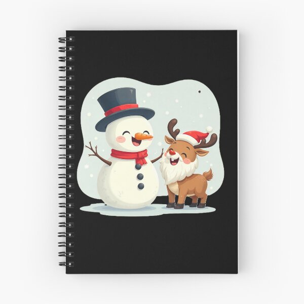 Item preview, Winter Christmas Friends: Snowman and Funny Reindeer designed and sold by PetiteEmilie.
