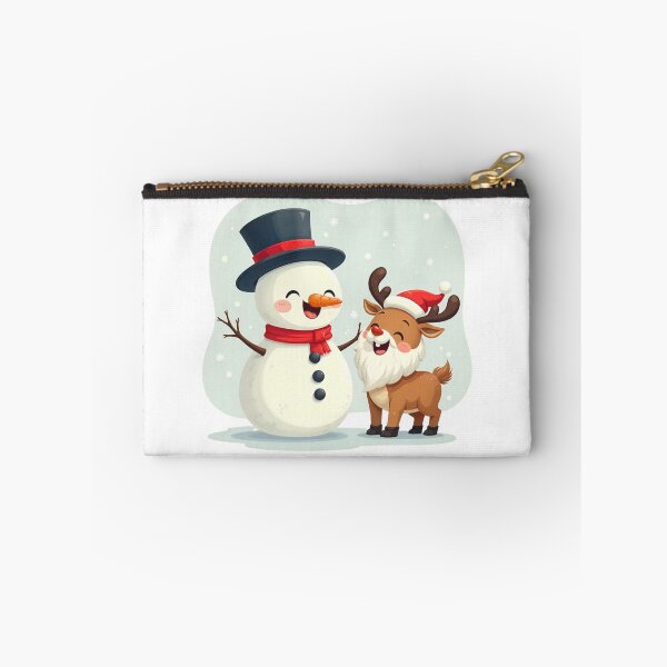 Item preview, Winter Christmas Friends: Snowman and Funny Reindeer designed and sold by PetiteEmilie.