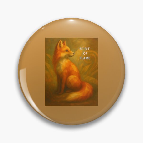Item preview, Spirit of Flame – The Watchful Fox designed and sold by GeoWild Designs.