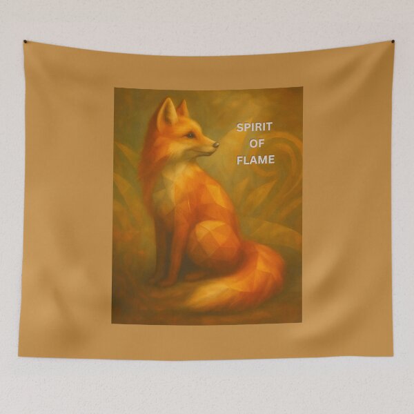 Item preview, Spirit of Flame – The Watchful Fox designed and sold by GeoWild Designs.