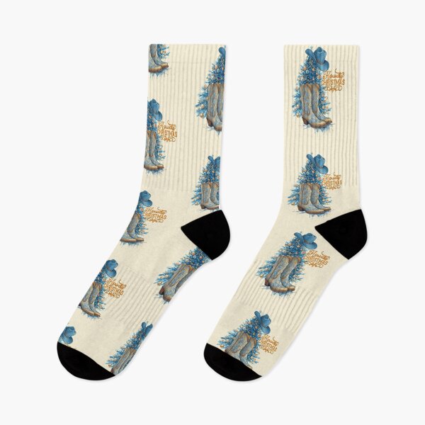 Item preview, Howdy Christmas to everyone with cowgirl boots, western style, country,horseback, riding, horse owner, farmer, western  designed and sold by Collagedream.