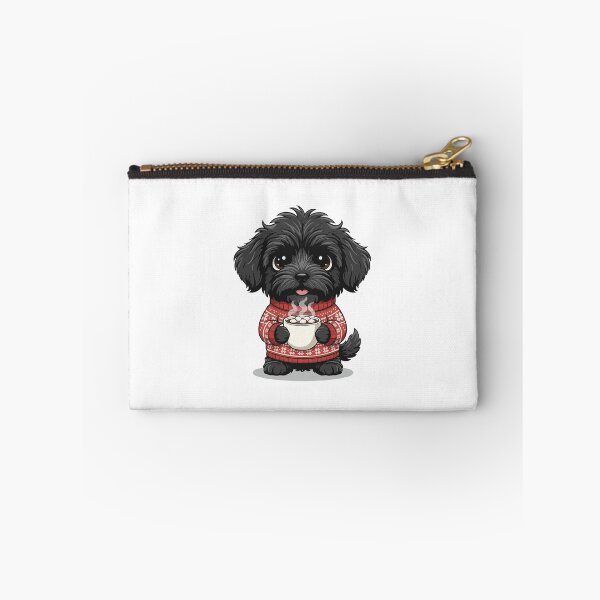 Item preview, Cute Christmas Puli Puppy with Hot Cocoa - Dog Lovers designed and sold by The Real Life Symphony.