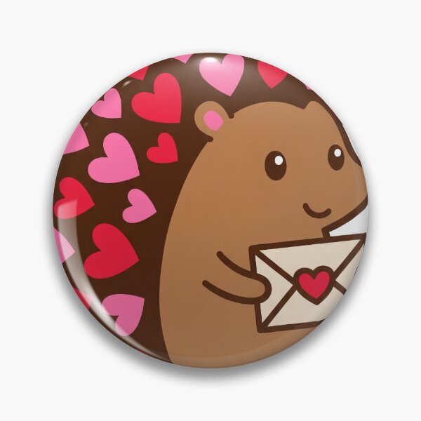 Item preview, Stuck On You Cute Hedgehog Valentine designed and sold by Quillway.